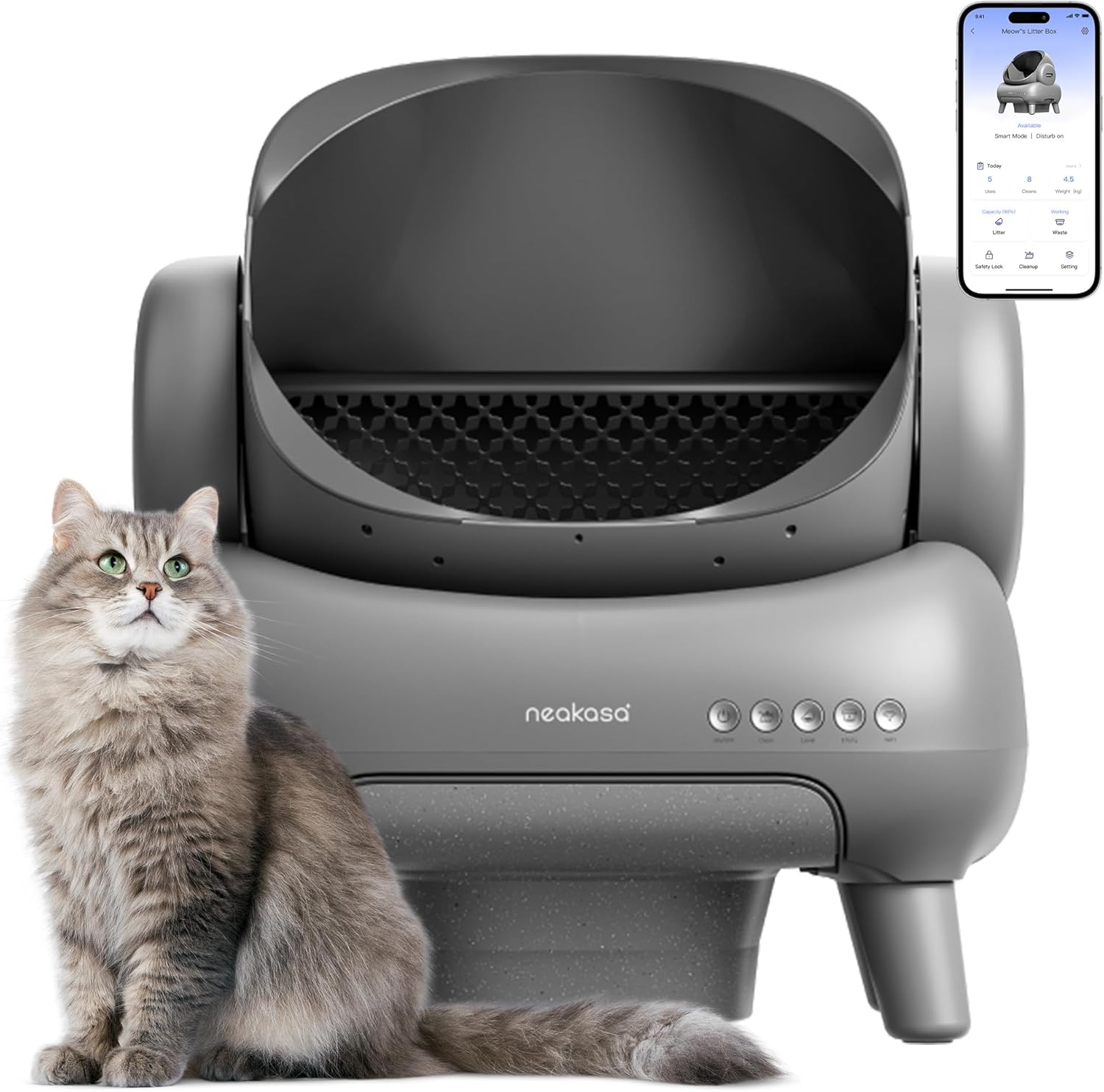 Open-Top Self Cleaning Cat Litter Box