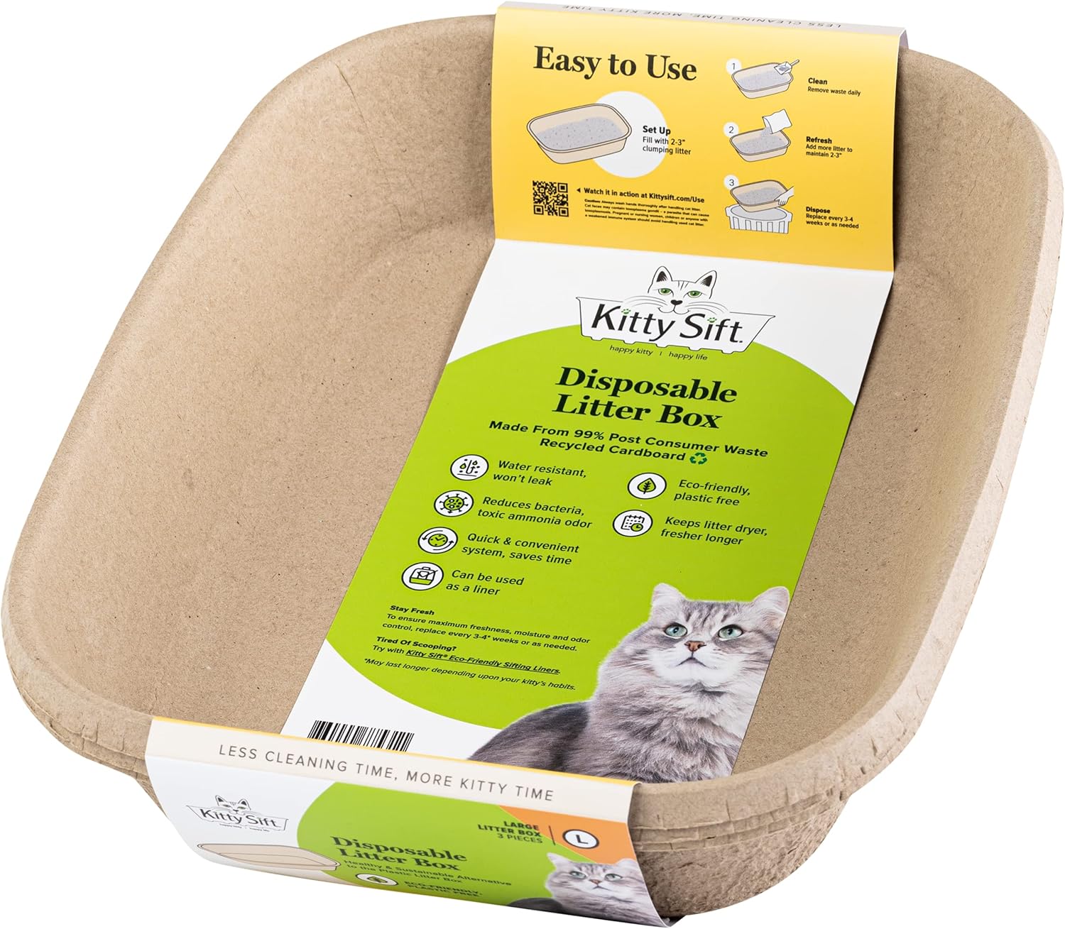 Disposable Cat Litter Boxes (6-Pack)